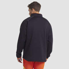 NHL Philadelphia Flyers Fanatics Authentic Pro Rink Raglan Quarter-Zip Pullover - Black