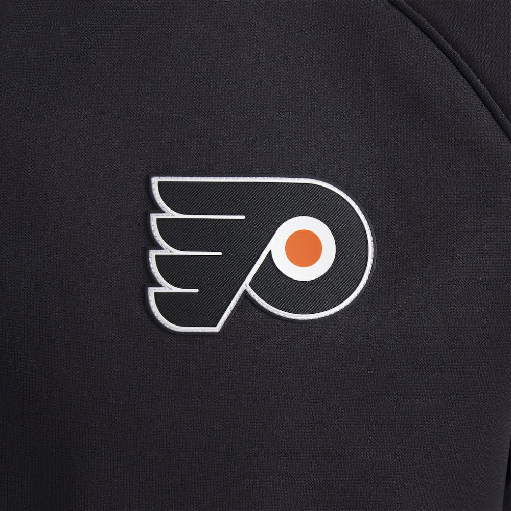 NHL Philadelphia Flyers Fanatics Authentic Pro Rink Raglan Quarter-Zip Pullover - Black