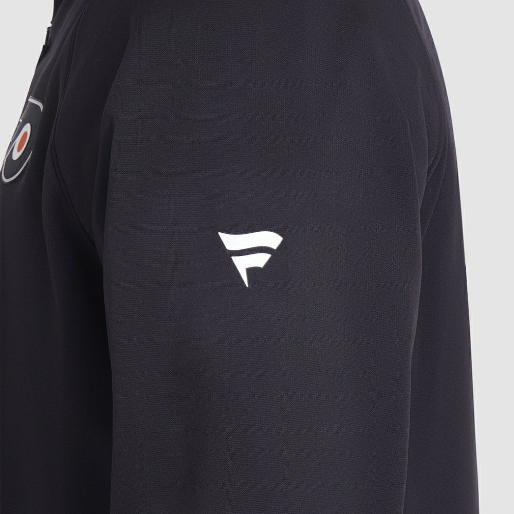 NHL Philadelphia Flyers Fanatics Authentic Pro Rink Raglan Quarter-Zip Pullover - Black