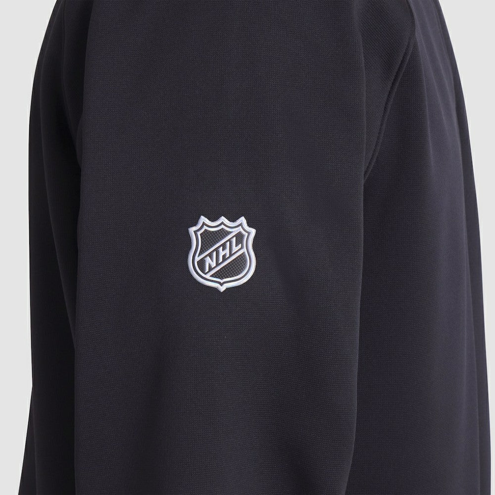 NHL Pittsburgh Penguins Fanatics Authentic Pro Rink Raglan Quarter-Zip Pullover - Black