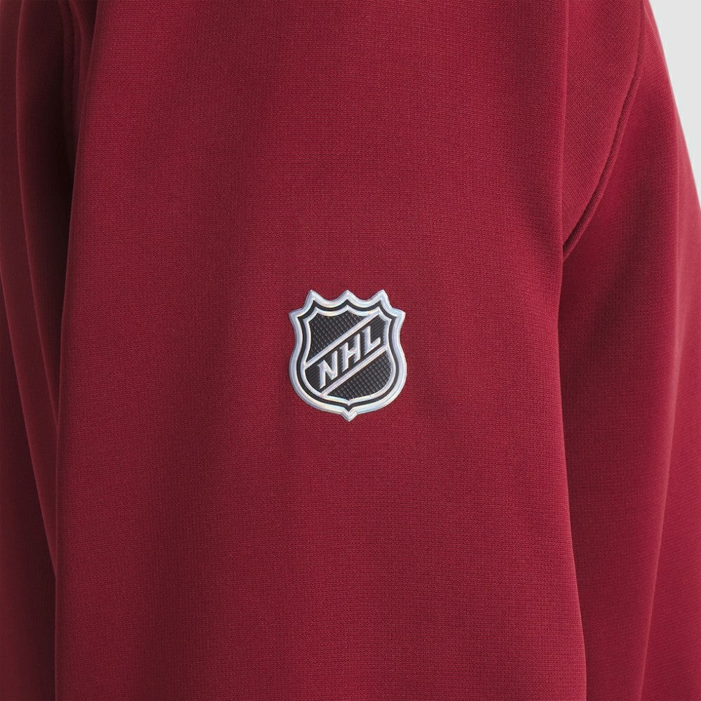 NHL Colorado Avalanche Fanatics Authentic Pro Rink Raglan Quarter-Zip Pullover - Burgundy