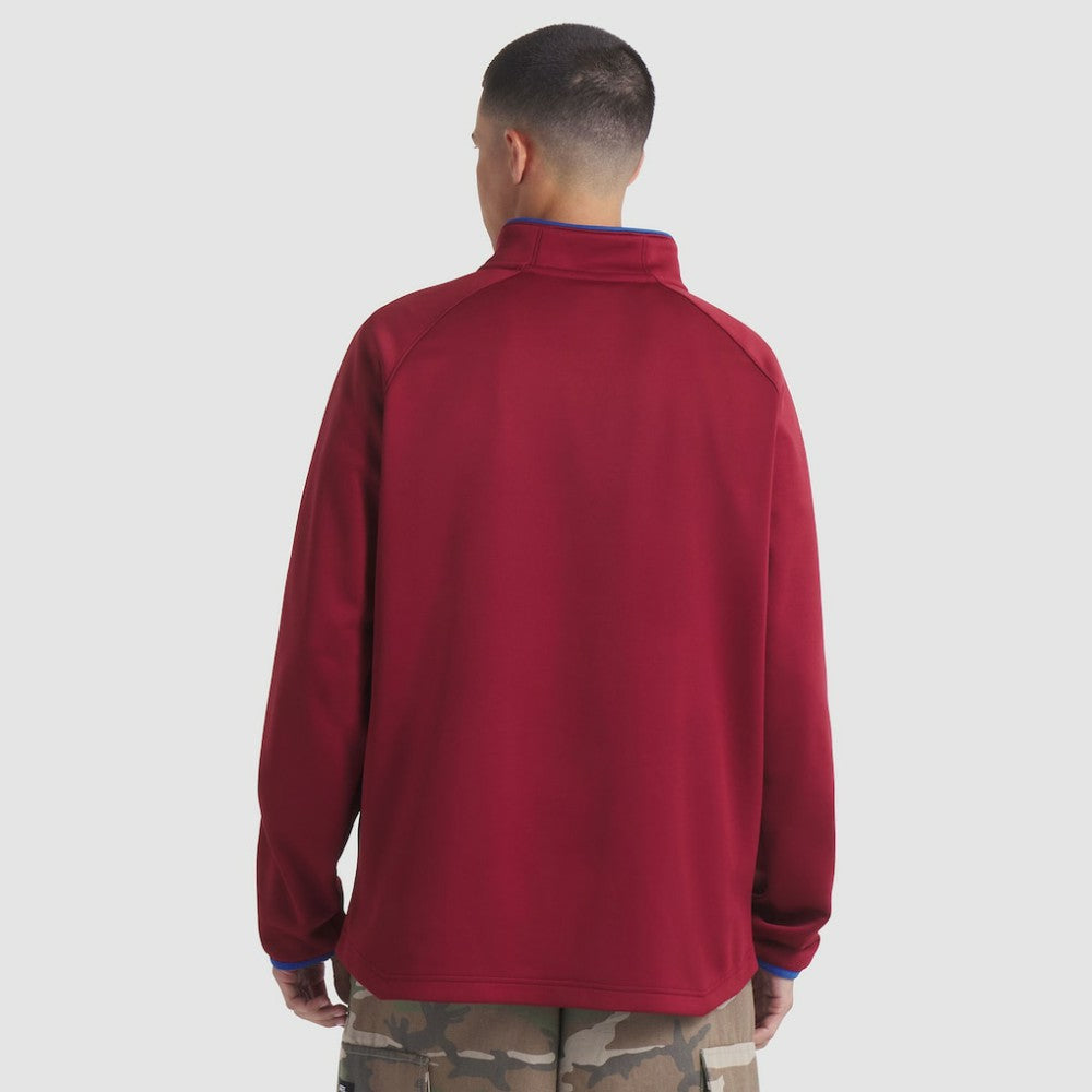 NHL Colorado Avalanche Fanatics Authentic Pro Rink Raglan Quarter-Zip Pullover - Burgundy