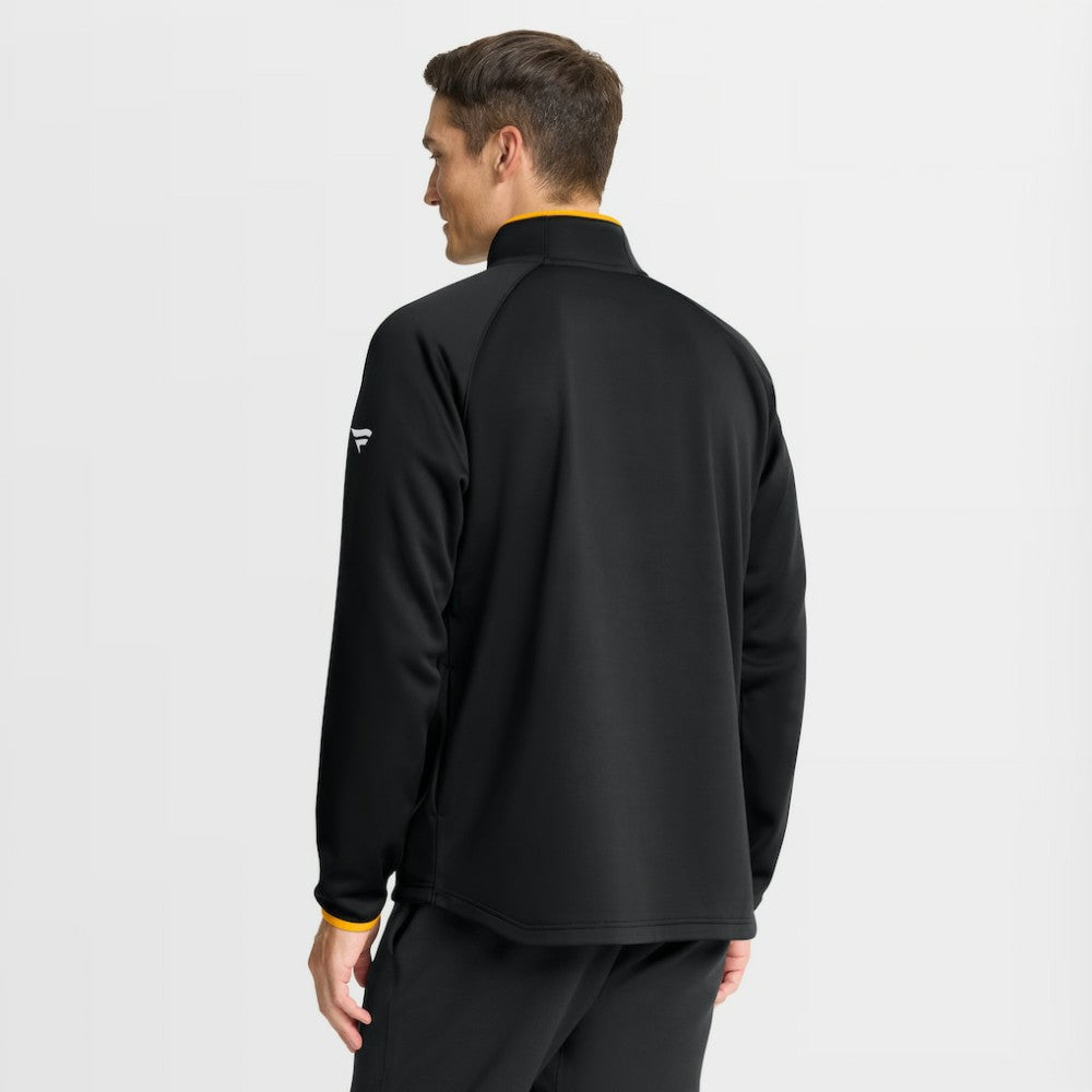 NHL Boston Bruins Fanatics Authentic Pro Rink Raglan Quarter-Zip Pullover - Black