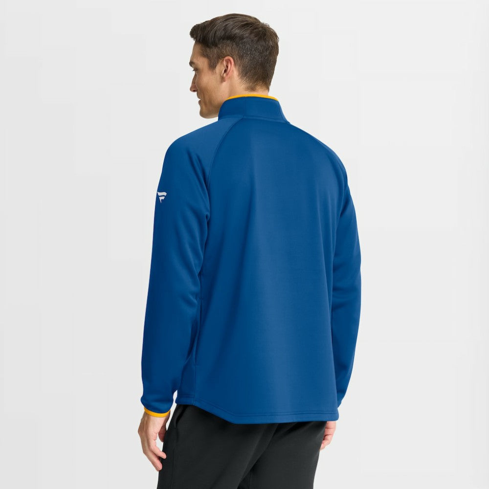 NHL St. Louis Blues Fanatics Authentic Pro Rink Raglan Quarter-Zip Pullover - Blue