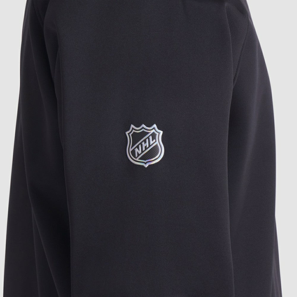 NHL Chicago Blackhawks Fanatics Authentic Pro Rink Raglan Quarter-Zip Pullover - Black