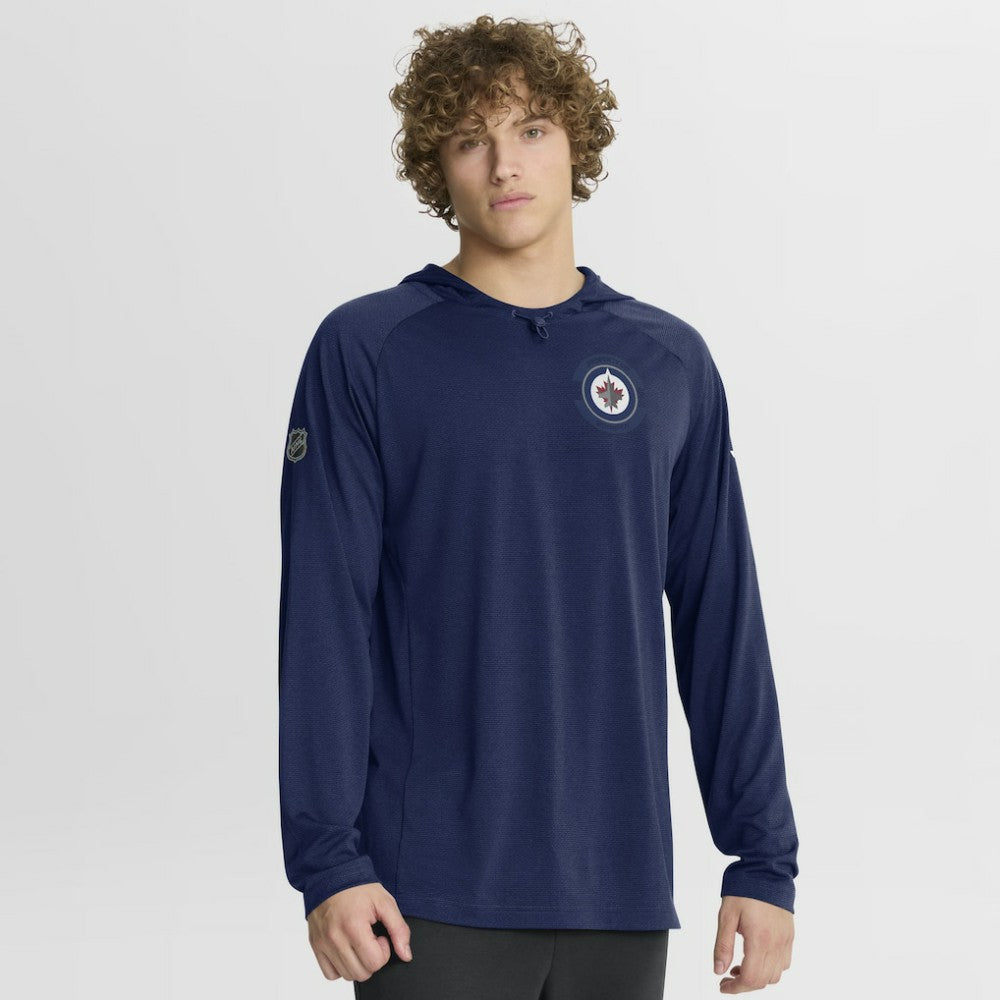 NHL Winnipeg Jets Fanatics Authentic Pro Rink Hoodie - Navy
