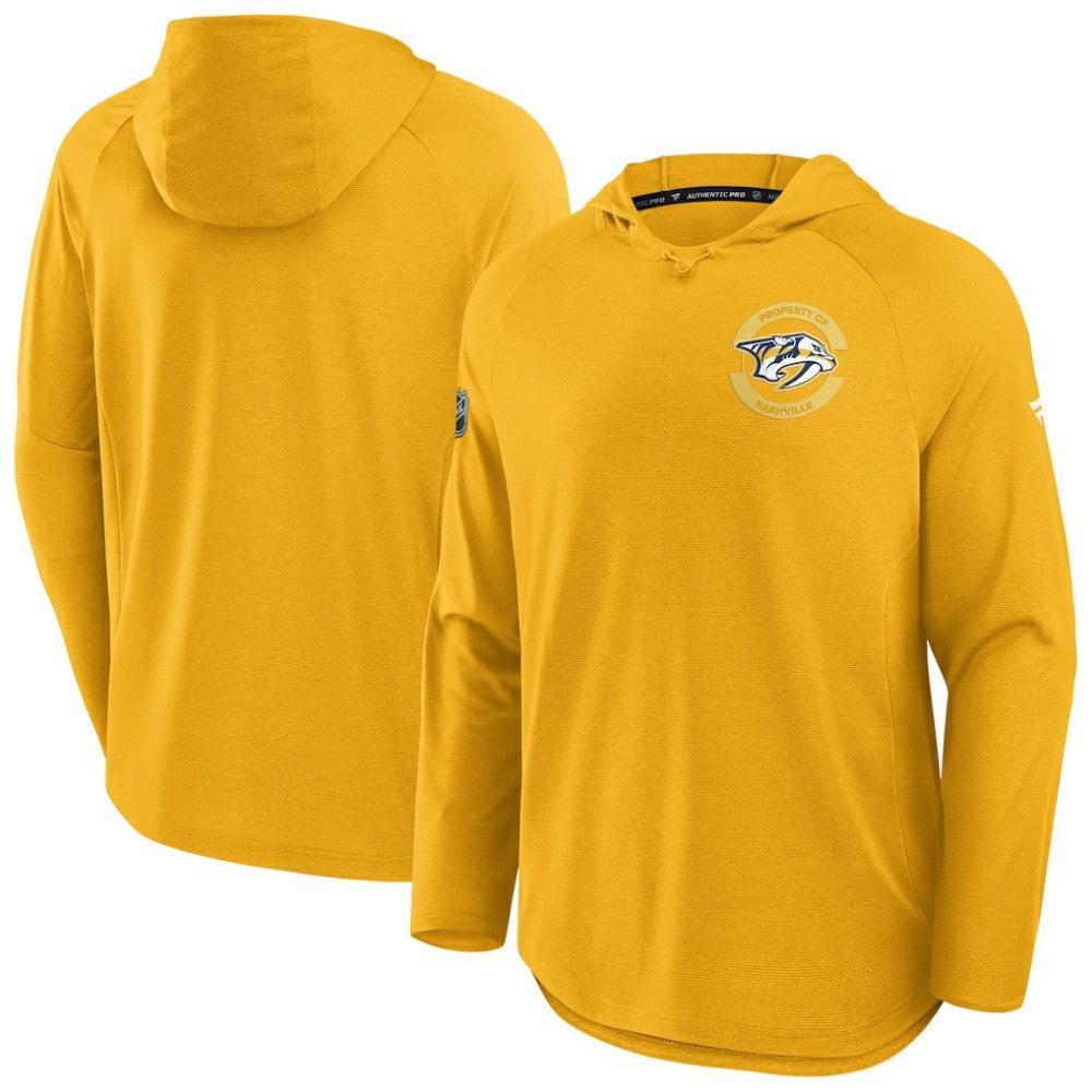NHL Nashville Predators Fanatics Authentic Pro Rink Hoodie - Gold