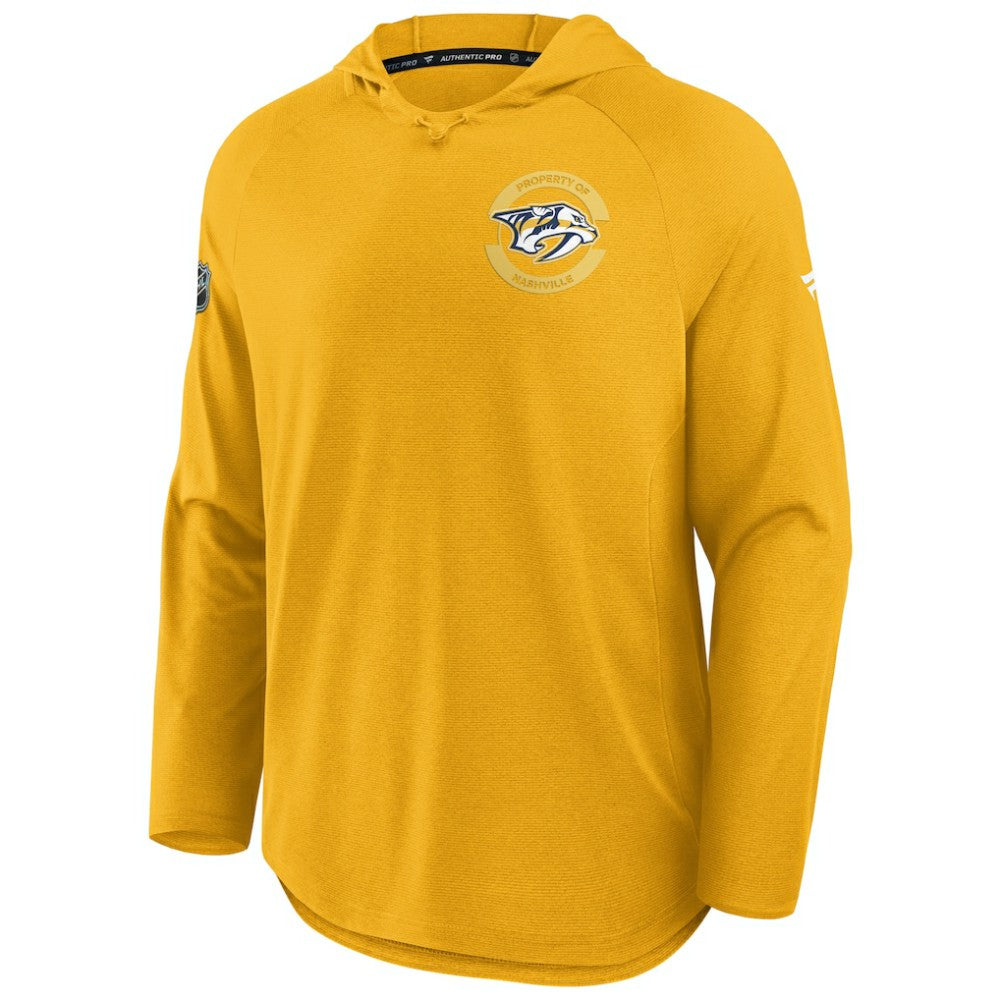NHL Nashville Predators Fanatics Authentic Pro Rink Hoodie - Gold