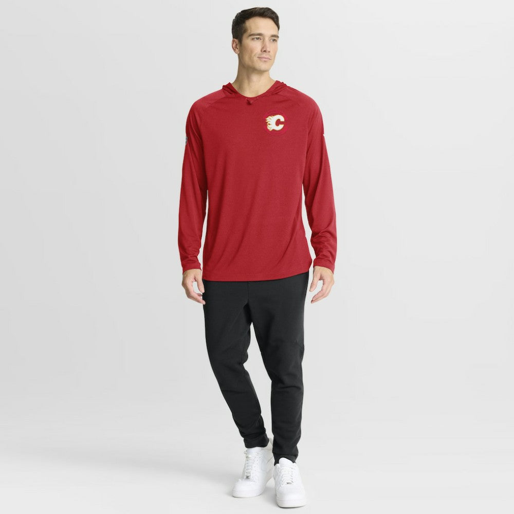 NHL Calgary Flames Fanatics Authentic Pro Rink Hoodie - Red