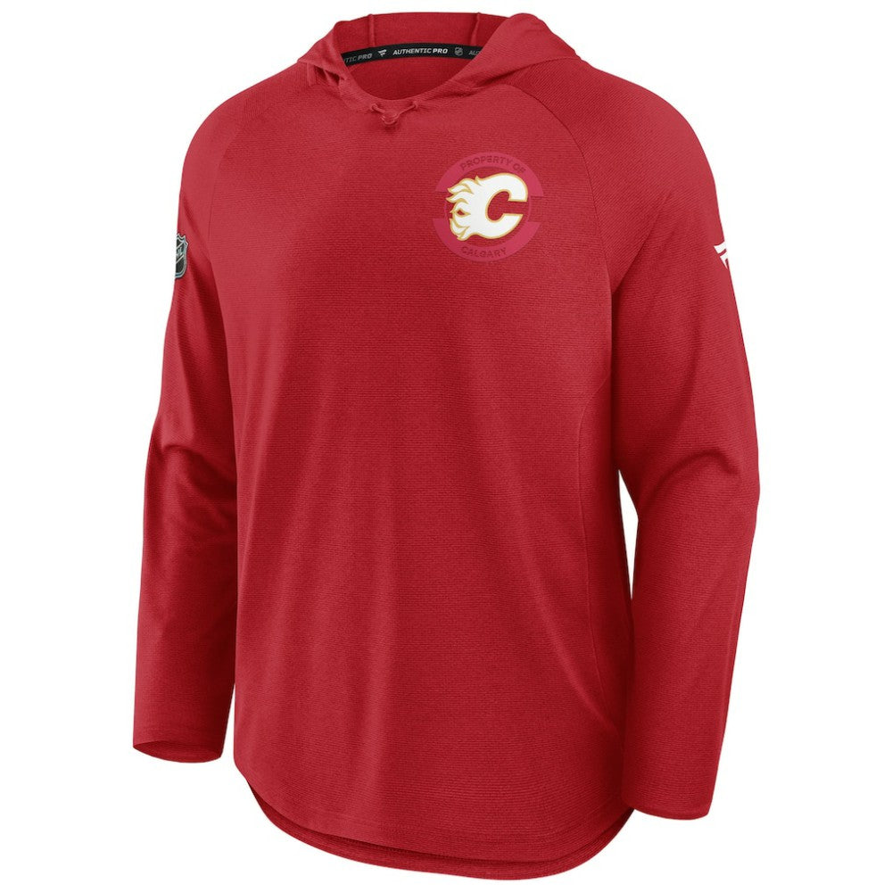 NHL Calgary Flames Fanatics Authentic Pro Rink Hoodie - Red