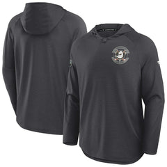 NHL Anaheim Ducks Fanatics Authentic Pro Rink Hoodie - Charcoal