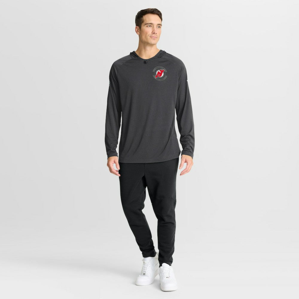 NHL New Jersey Devils Fanatics Authentic Pro Rink Hoodie - Charcoal
