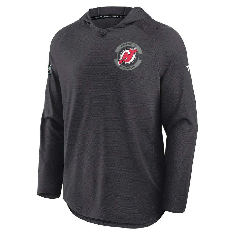 NHL New Jersey Devils Fanatics Authentic Pro Rink Hoodie - Charcoal