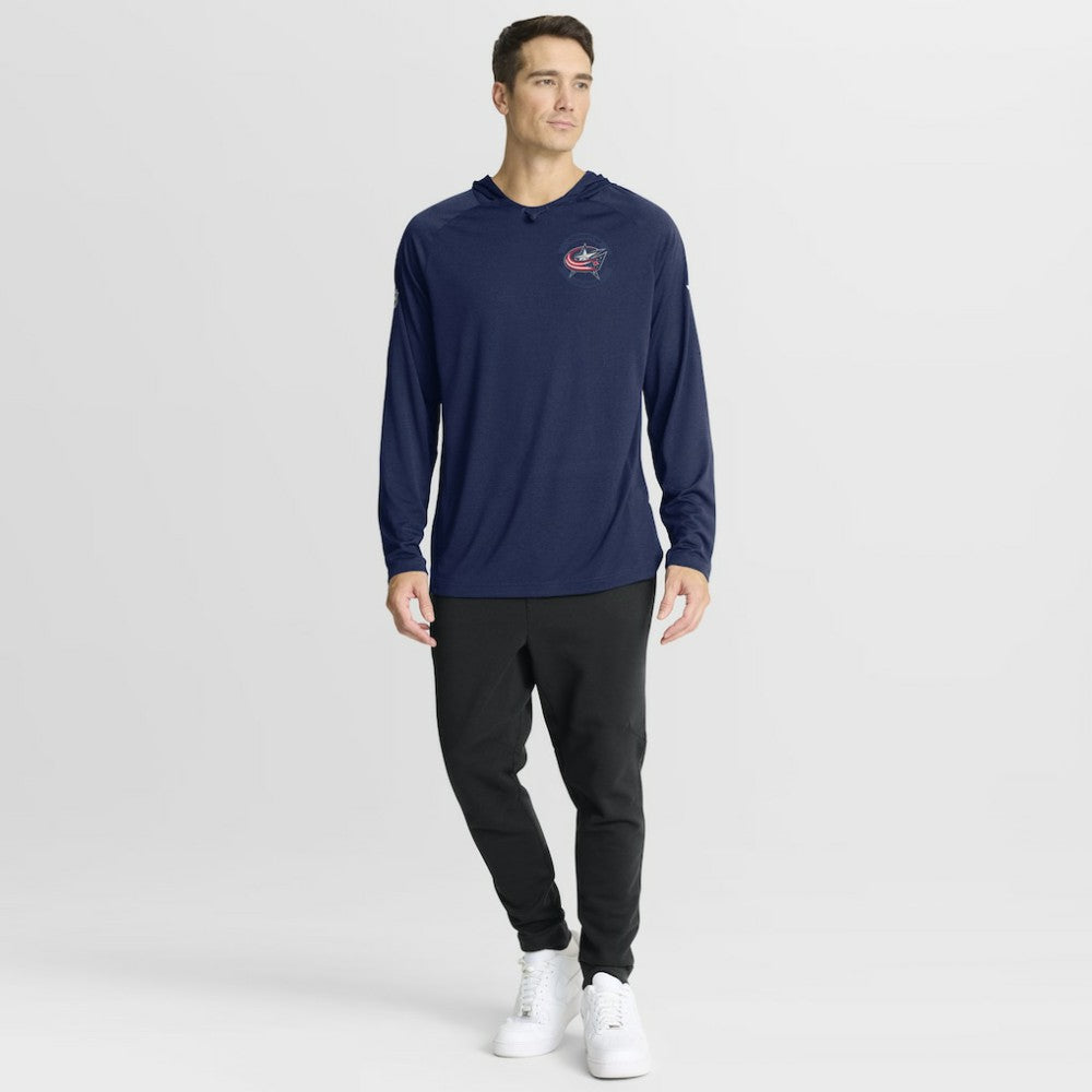NHL Columbus Blue Jackets Fanatics Authentic Pro Rink Hoodie - Navy