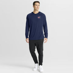 NHL Columbus Blue Jackets Fanatics Authentic Pro Rink Hoodie - Navy