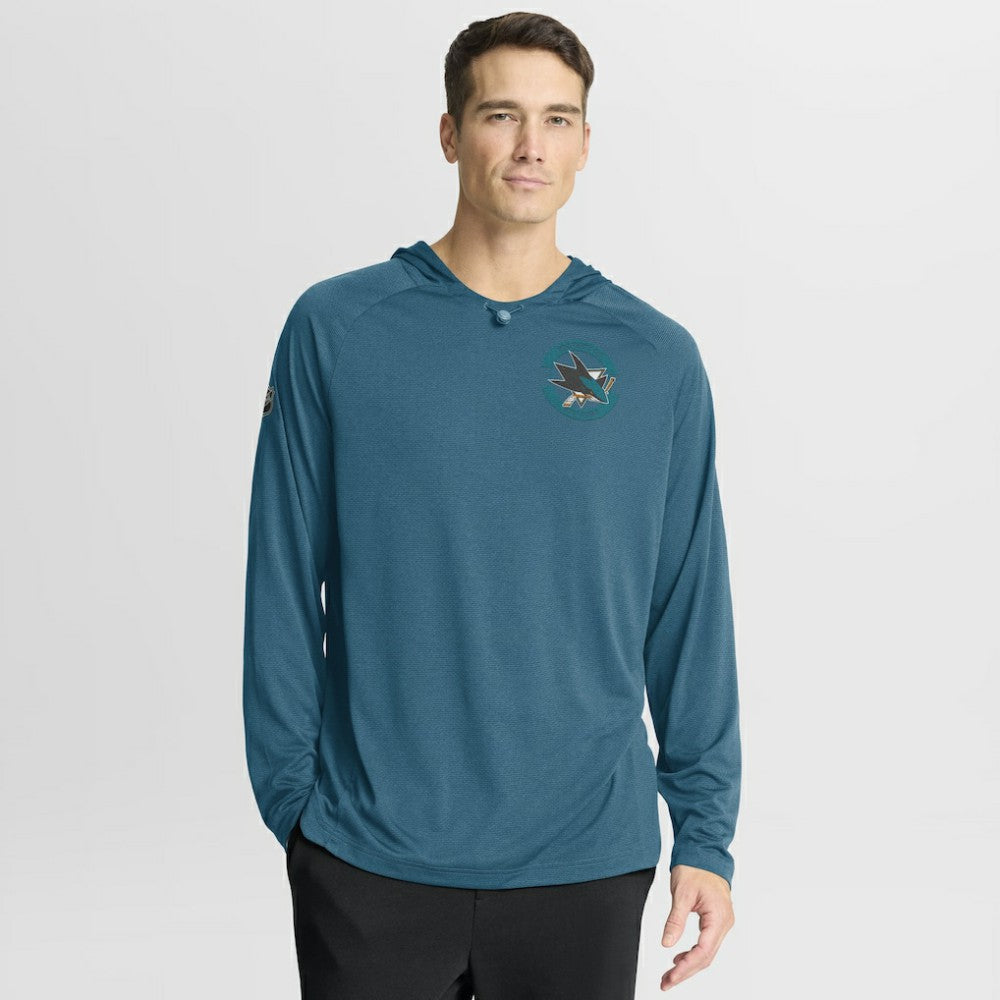NHL San Jose Sharks Fanatics Authentic Pro Rink Hoodie - Teal