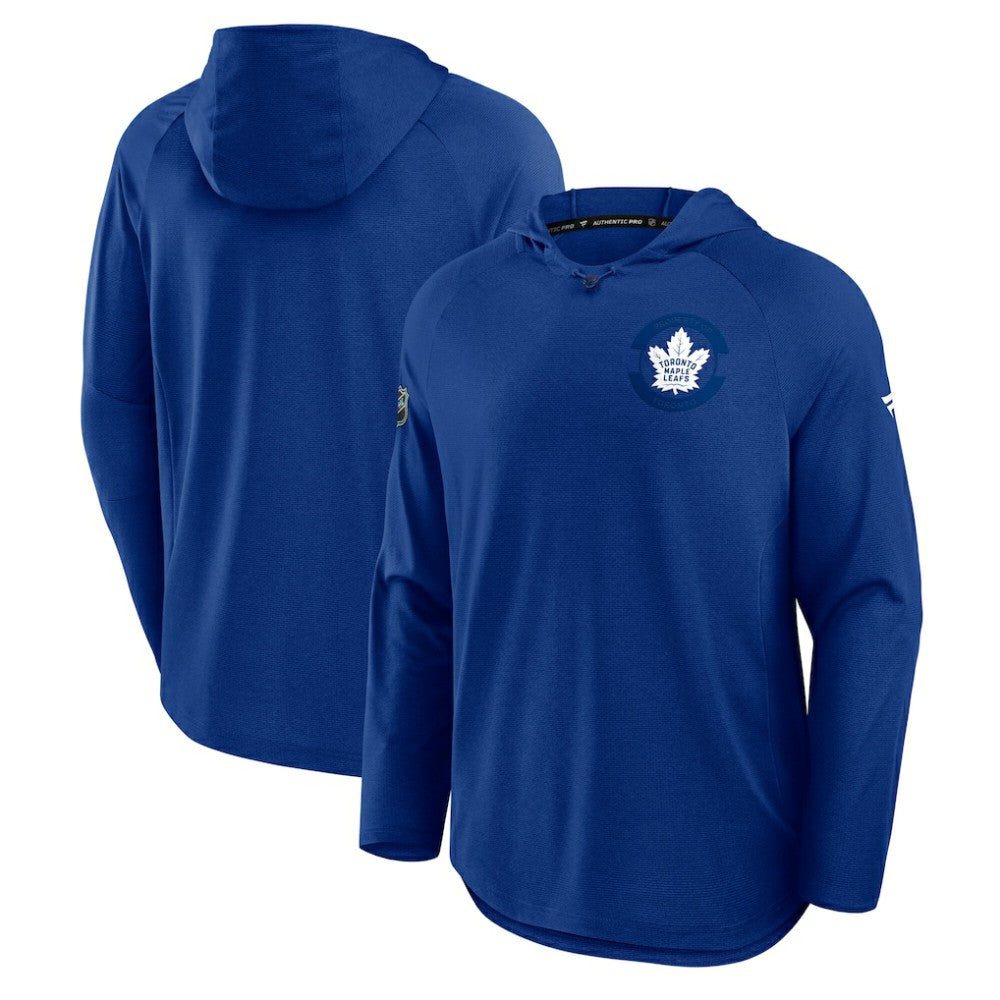 NHL Toronto Maple Leafs Fanatics Authentic Pro Rink Hoodie - Blue