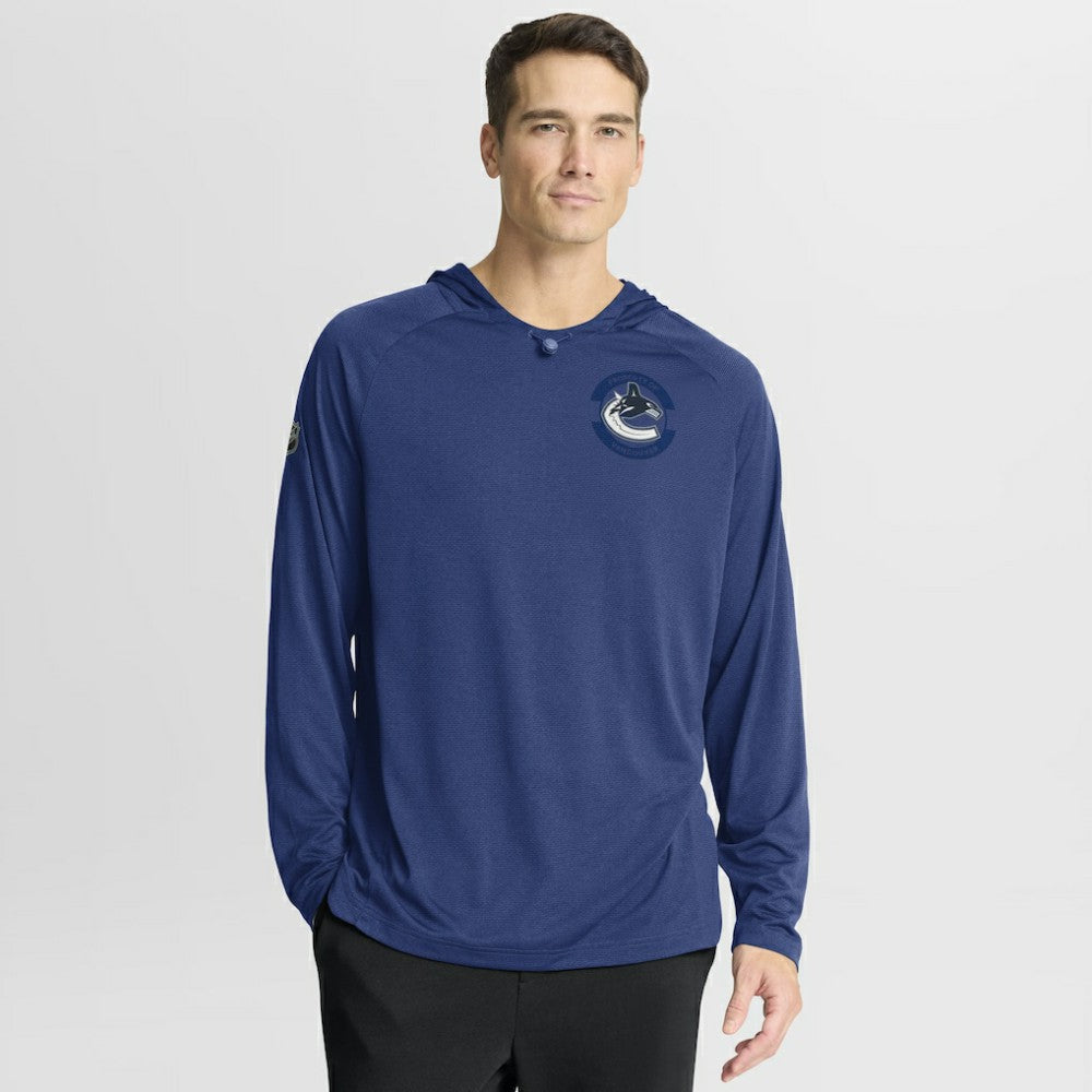 NHL Vancouver Canucks Fanatics Authentic Pro Rink Hoodie - Blue