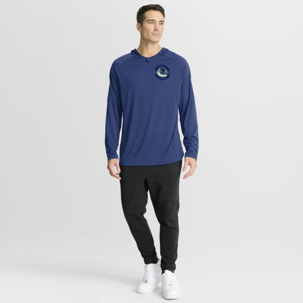 NHL Vancouver Canucks Fanatics Authentic Pro Rink Hoodie - Blue