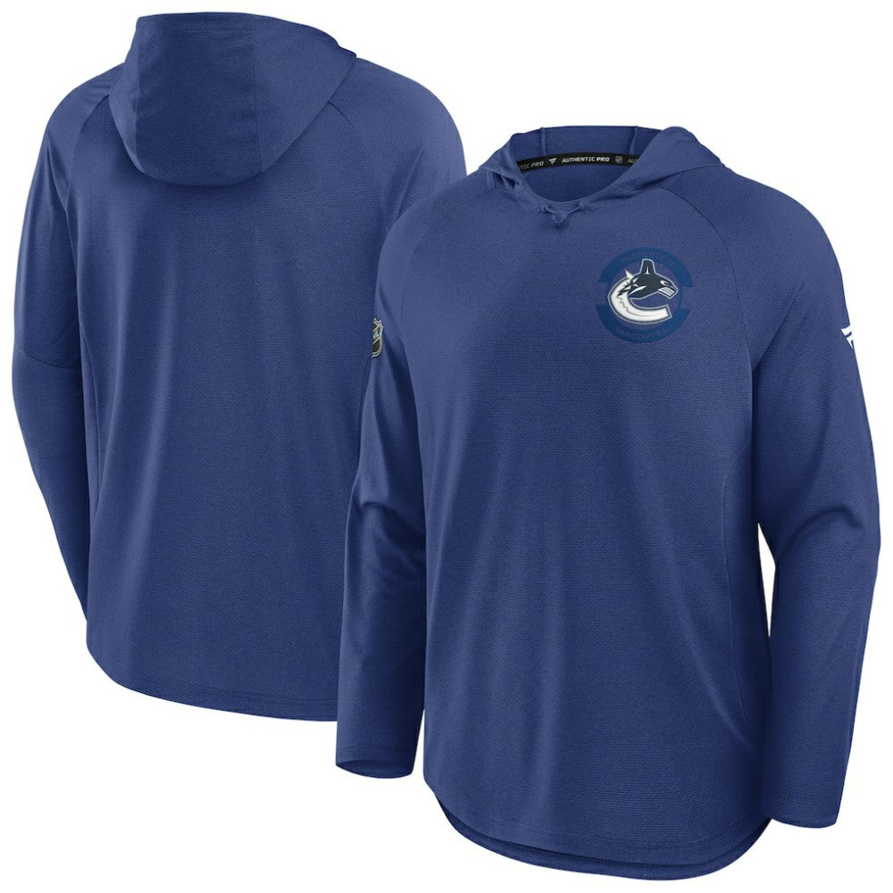 NHL Vancouver Canucks Fanatics Authentic Pro Rink Hoodie - Blue
