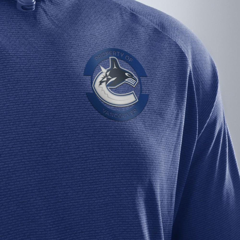 NHL Vancouver Canucks Fanatics Authentic Pro Rink Hoodie - Blue