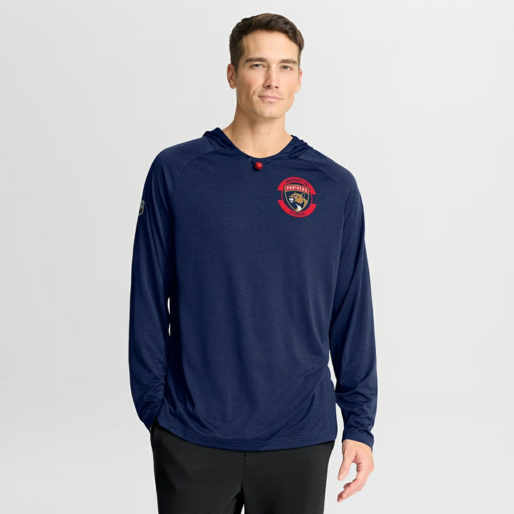 NHL Florida Panthers Fanatics Authentic Pro Rink Raglan Hoodie - Navy