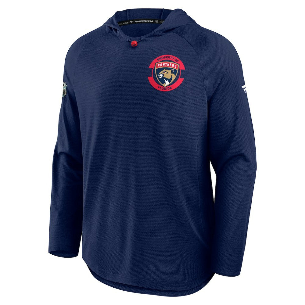 NHL Florida Panthers Fanatics Authentic Pro Rink Raglan Hoodie - Navy