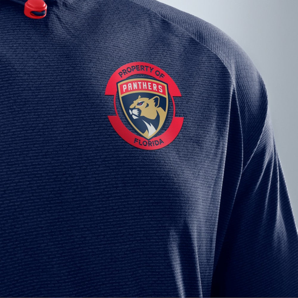 NHL Florida Panthers Fanatics Authentic Pro Rink Raglan Hoodie - Navy