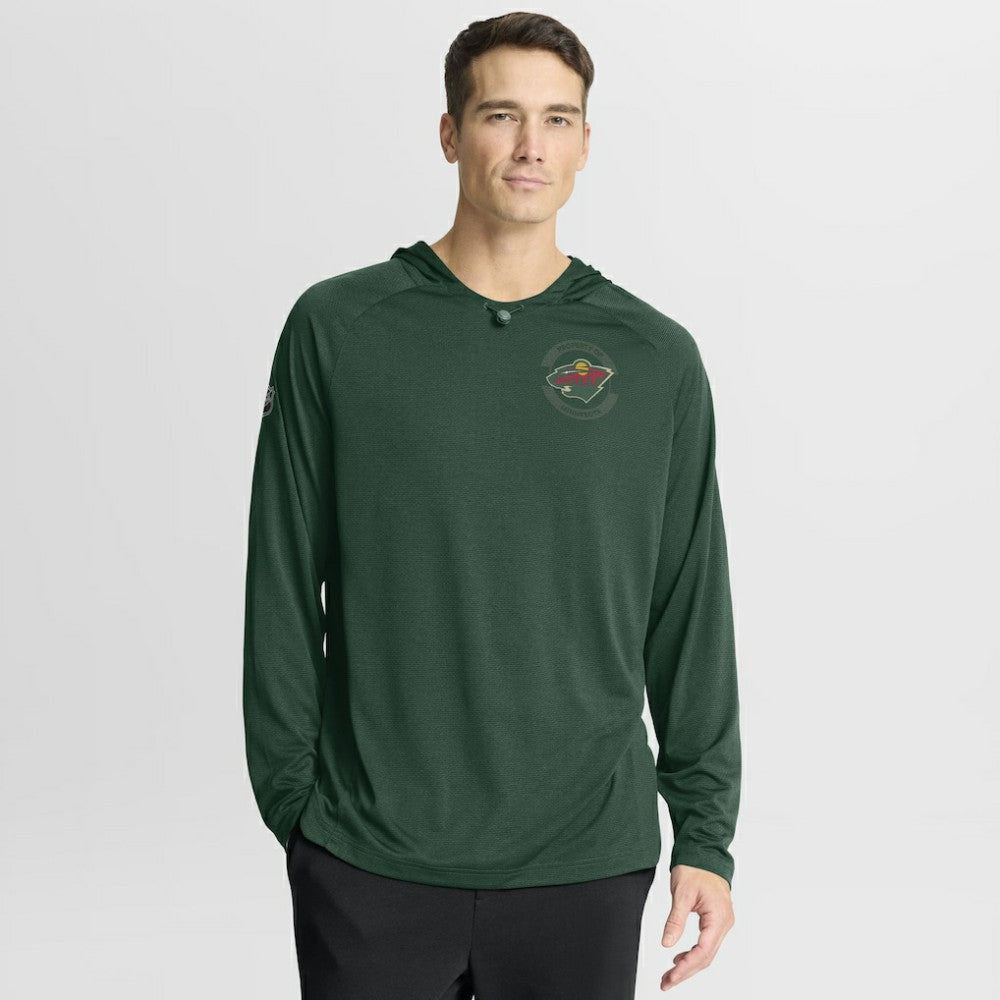 NHL Minnesota Wild Fanatics Authentic Pro Rink Hoodie - Green