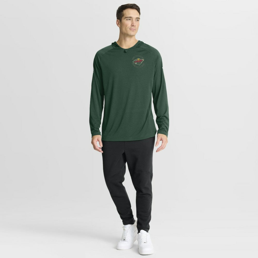 NHL Minnesota Wild Fanatics Authentic Pro Rink Hoodie - Green
