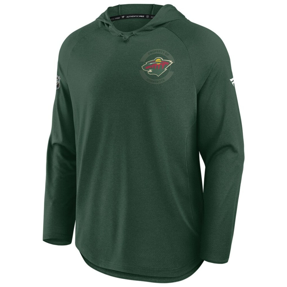 NHL Minnesota Wild Fanatics Authentic Pro Rink Hoodie - Green
