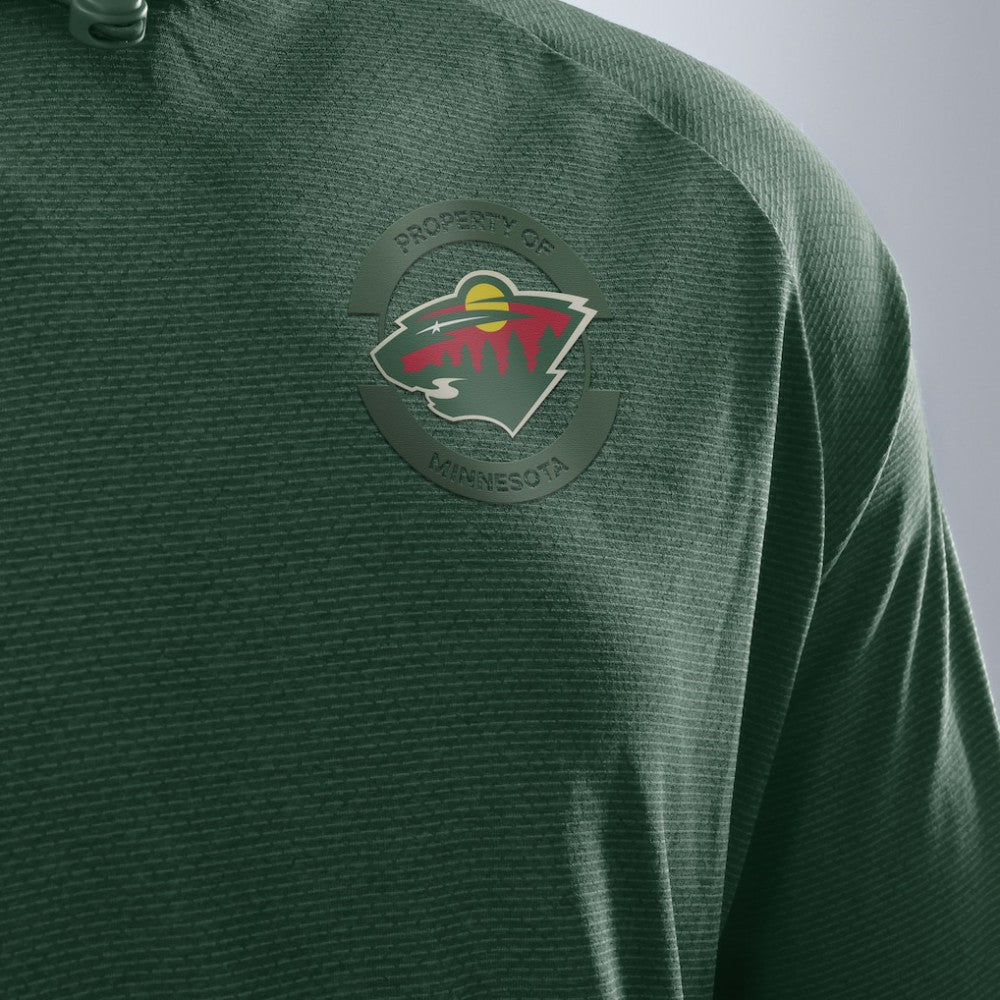 NHL Minnesota Wild Fanatics Authentic Pro Rink Hoodie - Green