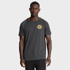 NHL Boston Bruins Fanatics Authentic Pro Rink Raglan Performance T-Shirt - Charcoal