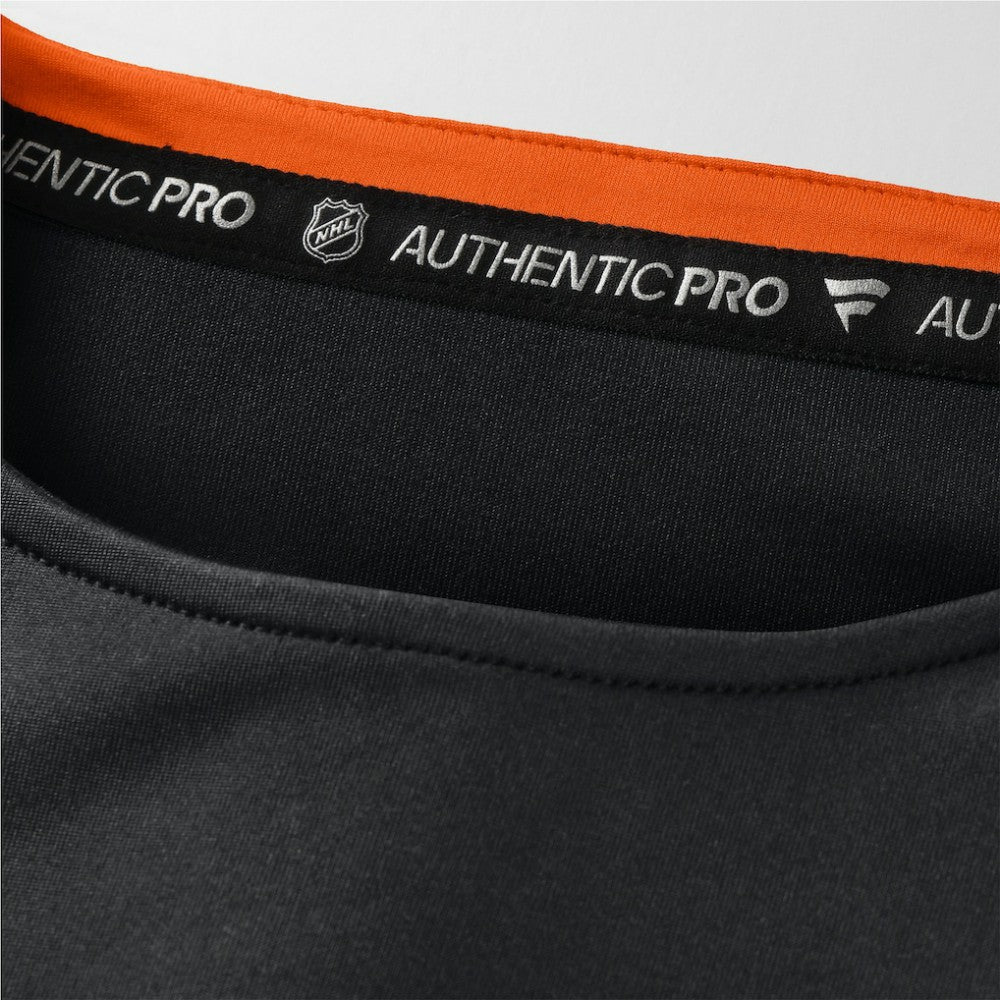NHL Anaheim Ducks Fanatics Authentic Pro Rink Tech Long Sleeve T-Shirt - Black