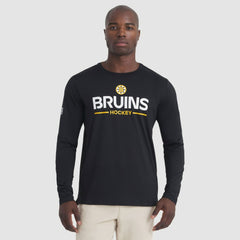NHL Boston Bruins Fanatics Authentic Pro Rink Tech Long Sleeve T-Shirt - Black