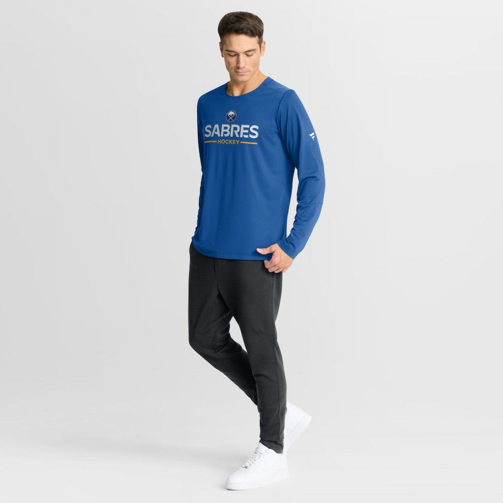NHL Buffalo Sabres Fanatics Authentic Pro Rink Tech Long Sleeve T-Shirt - Royal