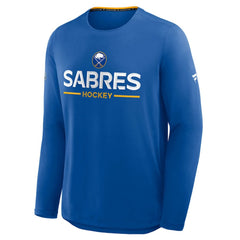NHL Buffalo Sabres Fanatics Authentic Pro Rink Tech Long Sleeve T-Shirt - Royal