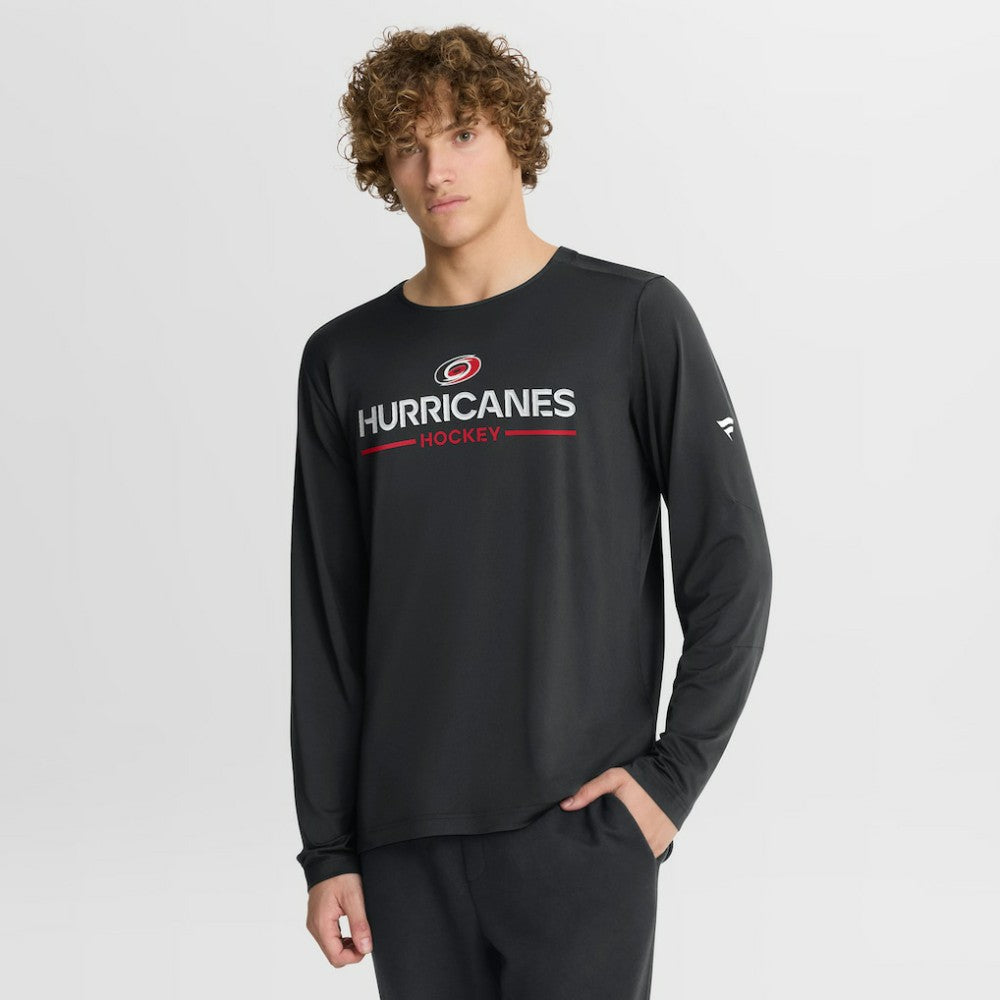NHL Carolina Hurricanes Fanatics Authentic Pro Rink Tech Long Sleeve T-Shirt - Black
