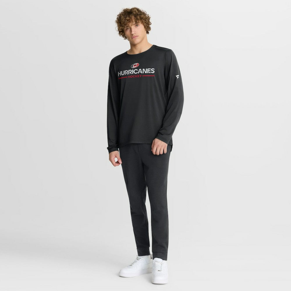 NHL Carolina Hurricanes Fanatics Authentic Pro Rink Tech Long Sleeve T-Shirt - Black