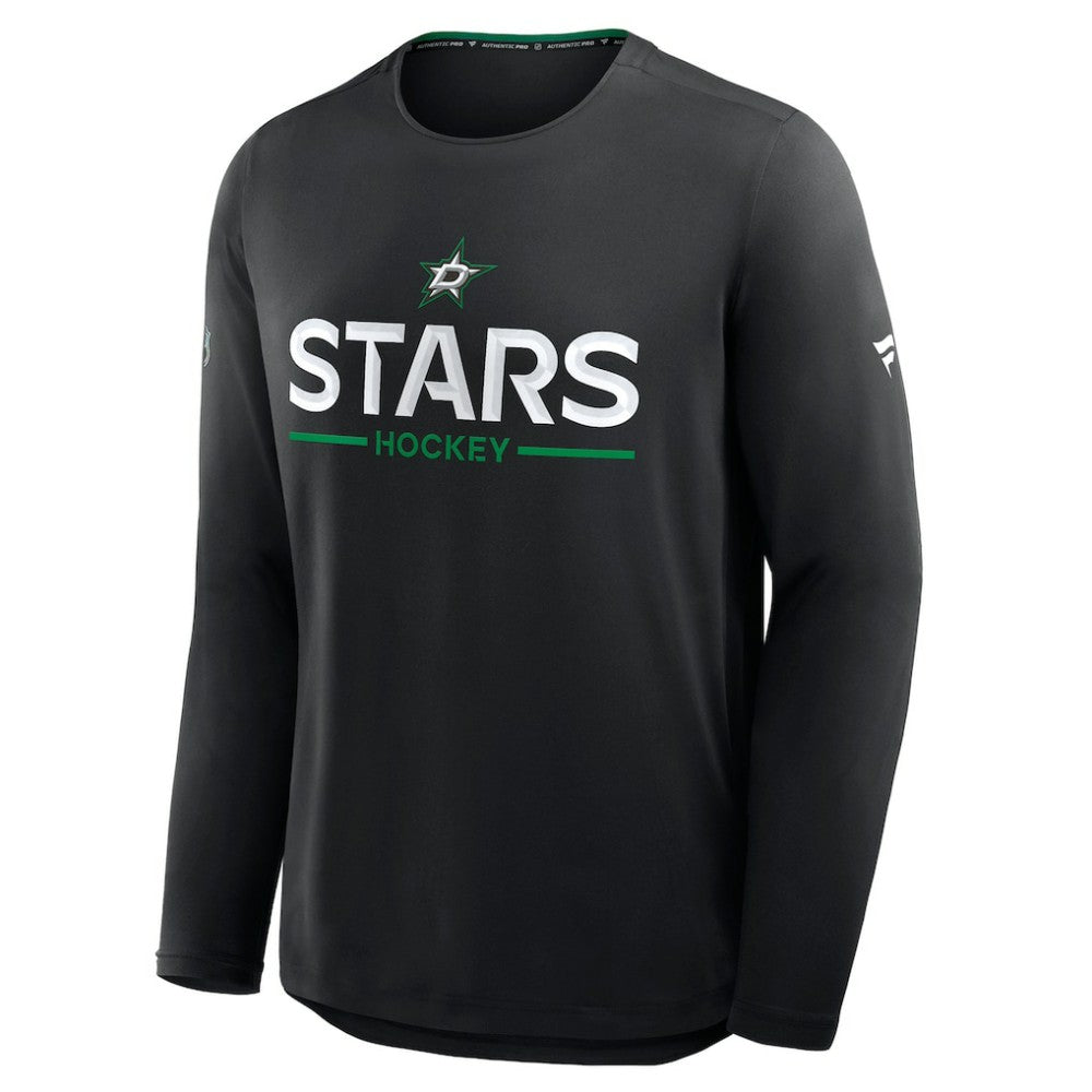 NHL Dallas Stars Fanatics Authentic Pro Rink Tech Long Sleeve T-Shirt - Black