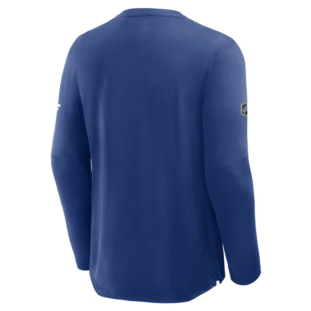 NHL Edmonton Oilers Fanatics Authentic Pro Rink Tech Long Sleeve T-Shirt - Royal