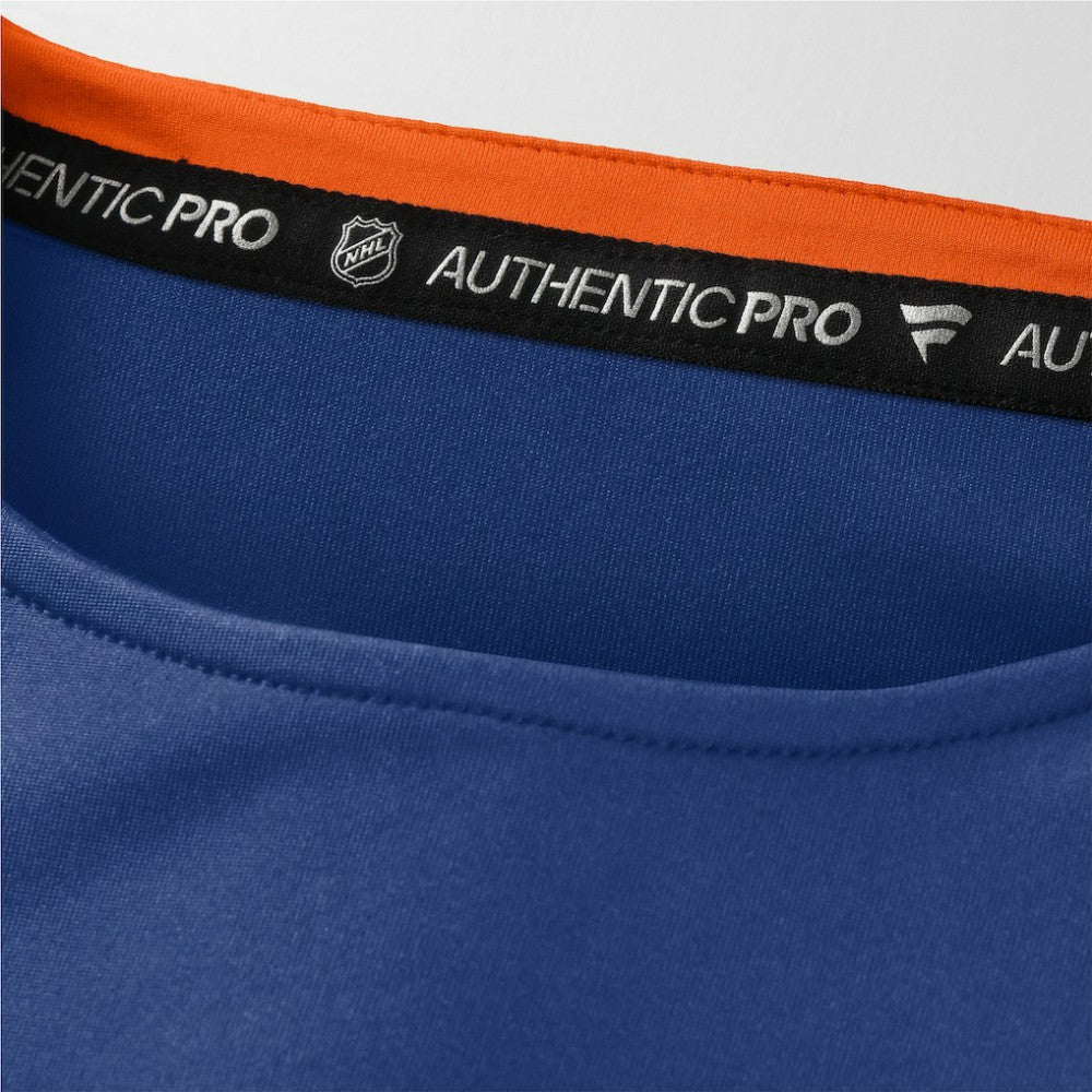 NHL Edmonton Oilers Fanatics Authentic Pro Rink Tech Long Sleeve T-Shirt - Royal