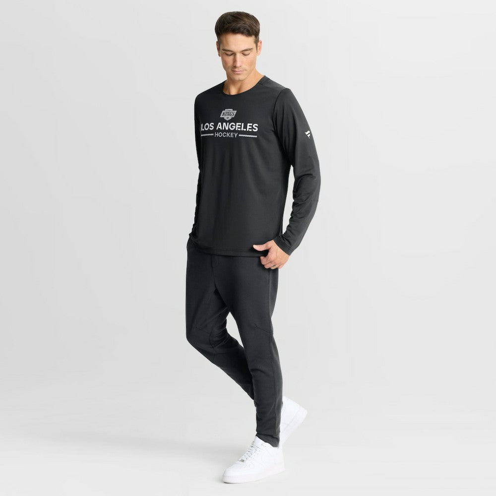 NHL Los Angeles Kings Fanatics Authentic Pro Rink Tech Long Sleeve T-Shirt - Black