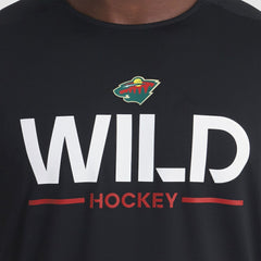 NHL Minnesota Wild Fanatics Authentic Pro Rink Tech Long Sleeve T-Shirt - Black