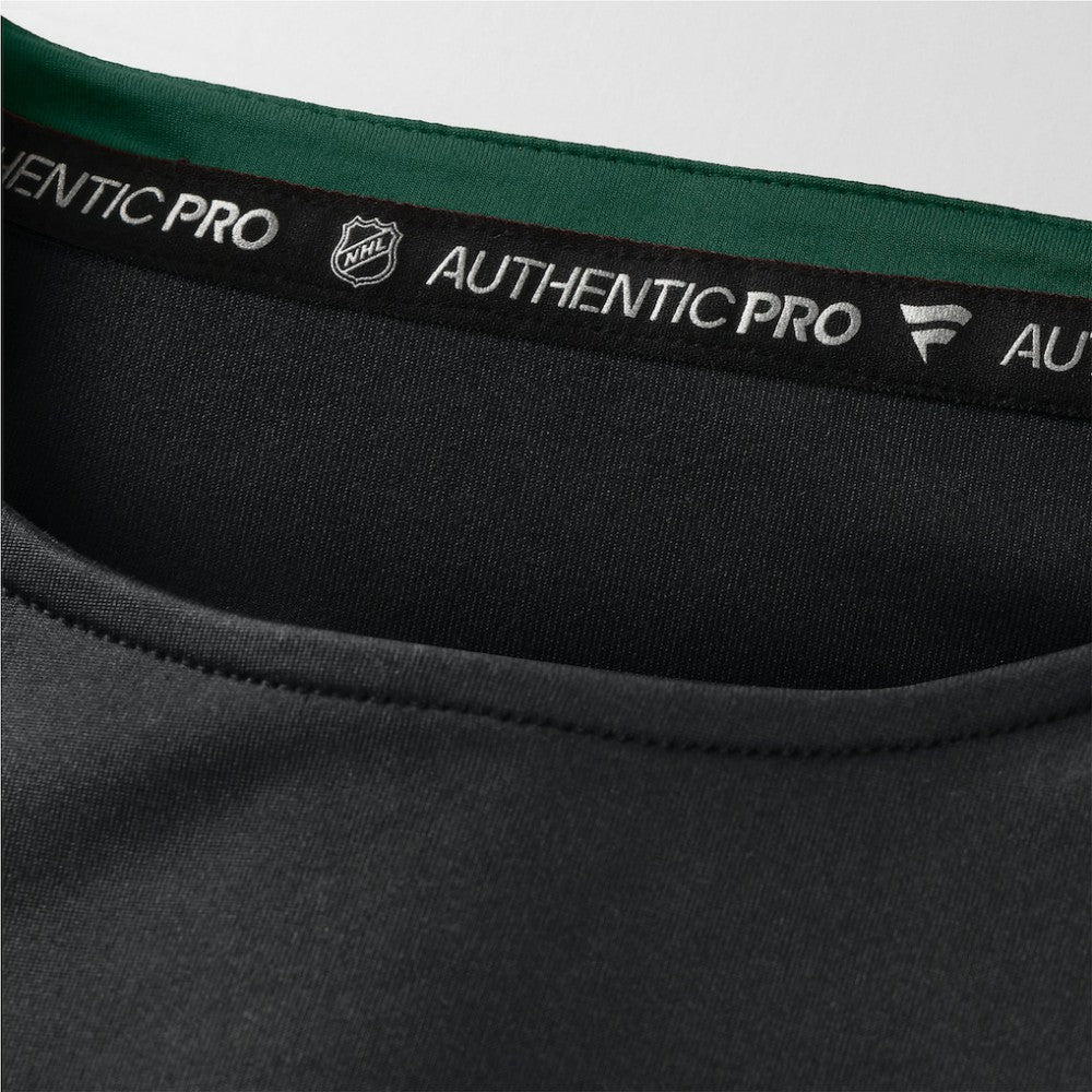 NHL Minnesota Wild Fanatics Authentic Pro Rink Tech Long Sleeve T-Shirt - Black