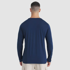 NHL Montreal Canadiens Fanatics Authentic Pro Rink Tech Long Sleeve T-Shirt - Navy