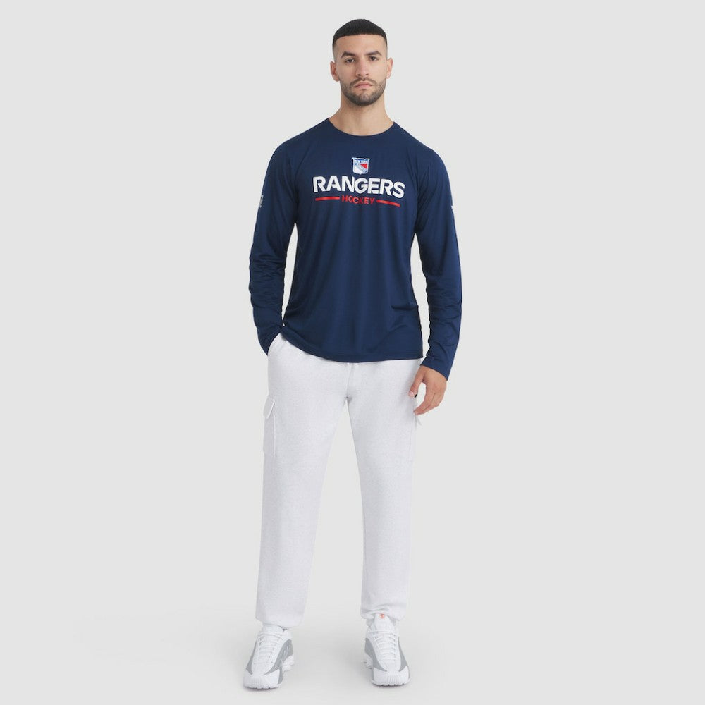 NHL New York Rangers Fanatics Authentic Pro Rink Tech Long Sleeve T-Shirt - Navy