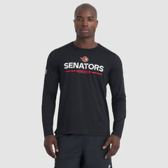 NHL Ottawa Senators Fanatics Authentic Pro Rink Tech Long Sleeve T-Shirt - Black