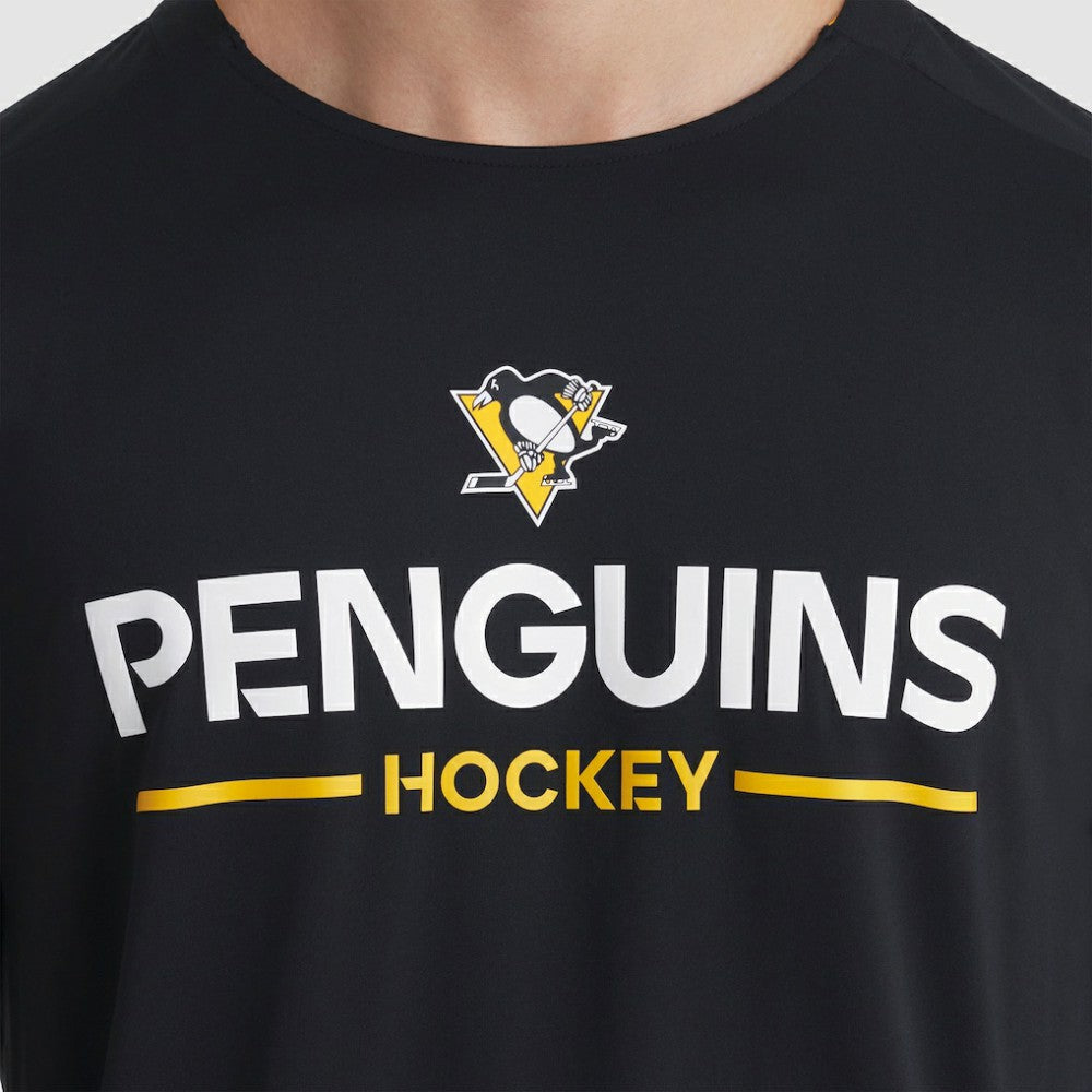 NHL Pittsburgh Penguins Fanatics Authentic Pro Rink Tech Long Sleeve T-Shirt - Black