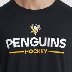 NHL Pittsburgh Penguins Fanatics Authentic Pro Rink Tech Long Sleeve T-Shirt - Black